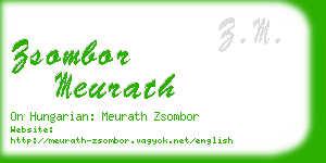 zsombor meurath business card